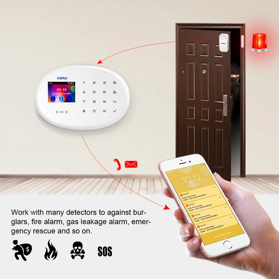 KERUI Tuya Smart Alarm System  - Smart Smoke Detector recension och pris
