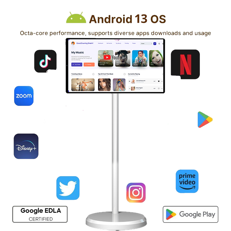 21.5 Inch LED White Battery-Po - Smart Home Ac recension och pris