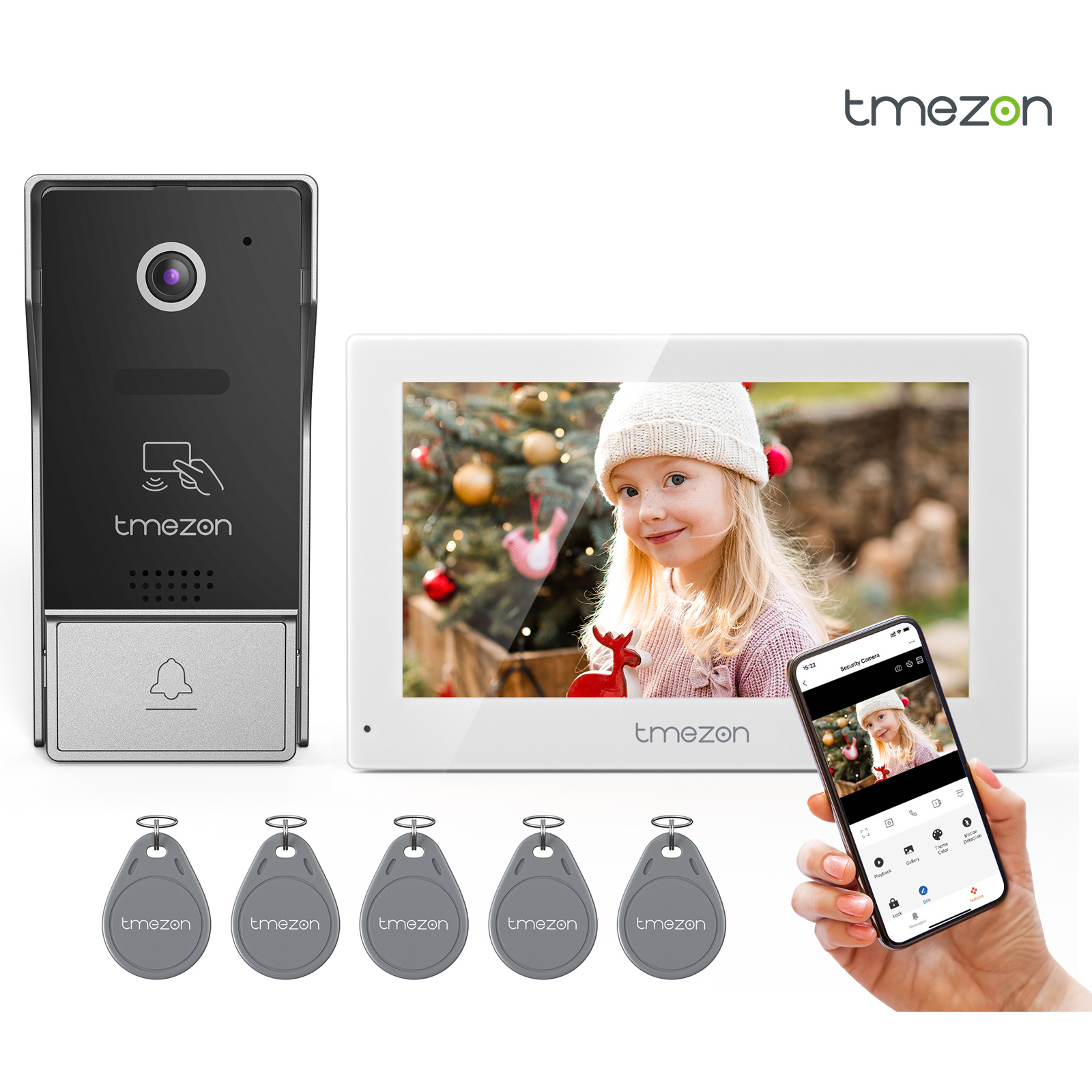 7 Inch Tuya 1080P wireless Wif - Smart Home Video Doorbell App recension och pris