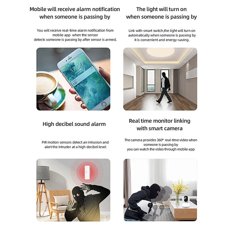 Tuya WiFi Zigbee PIR Motion Se - Smart Home Network recension och pris