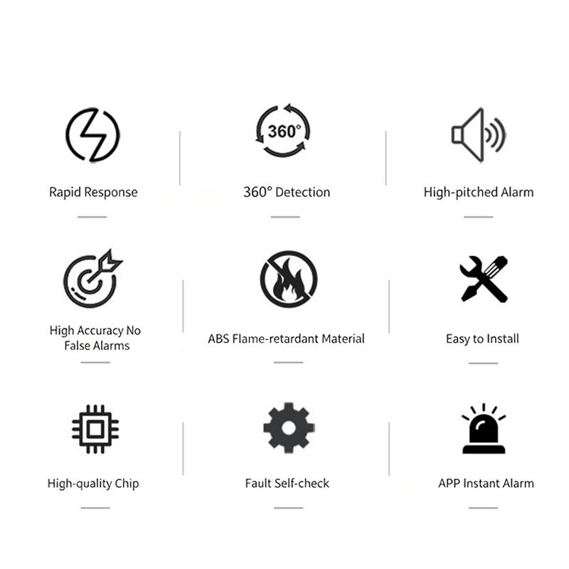 WiFi Smart Carbon Monoxide Det - Smart Home Display recension och pris