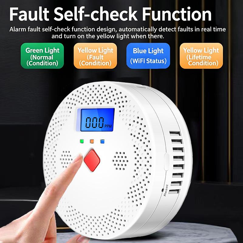 WiFi Smart Carbon Monoxide Det - Smart Home Display recension och pris