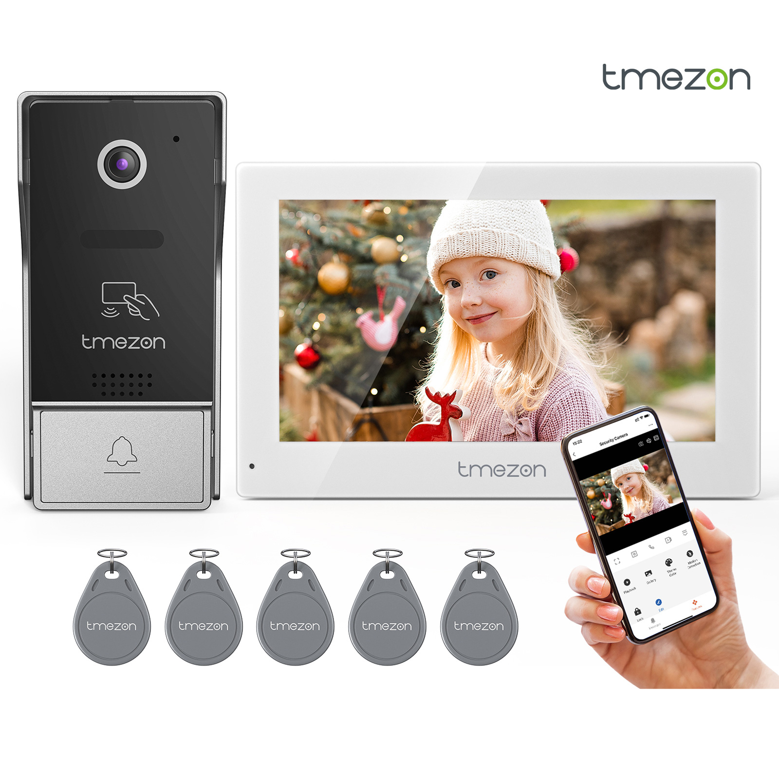 7 Inch Tuya APP 1080P wireless - Smart Home Video Doorbell App recension och pris
