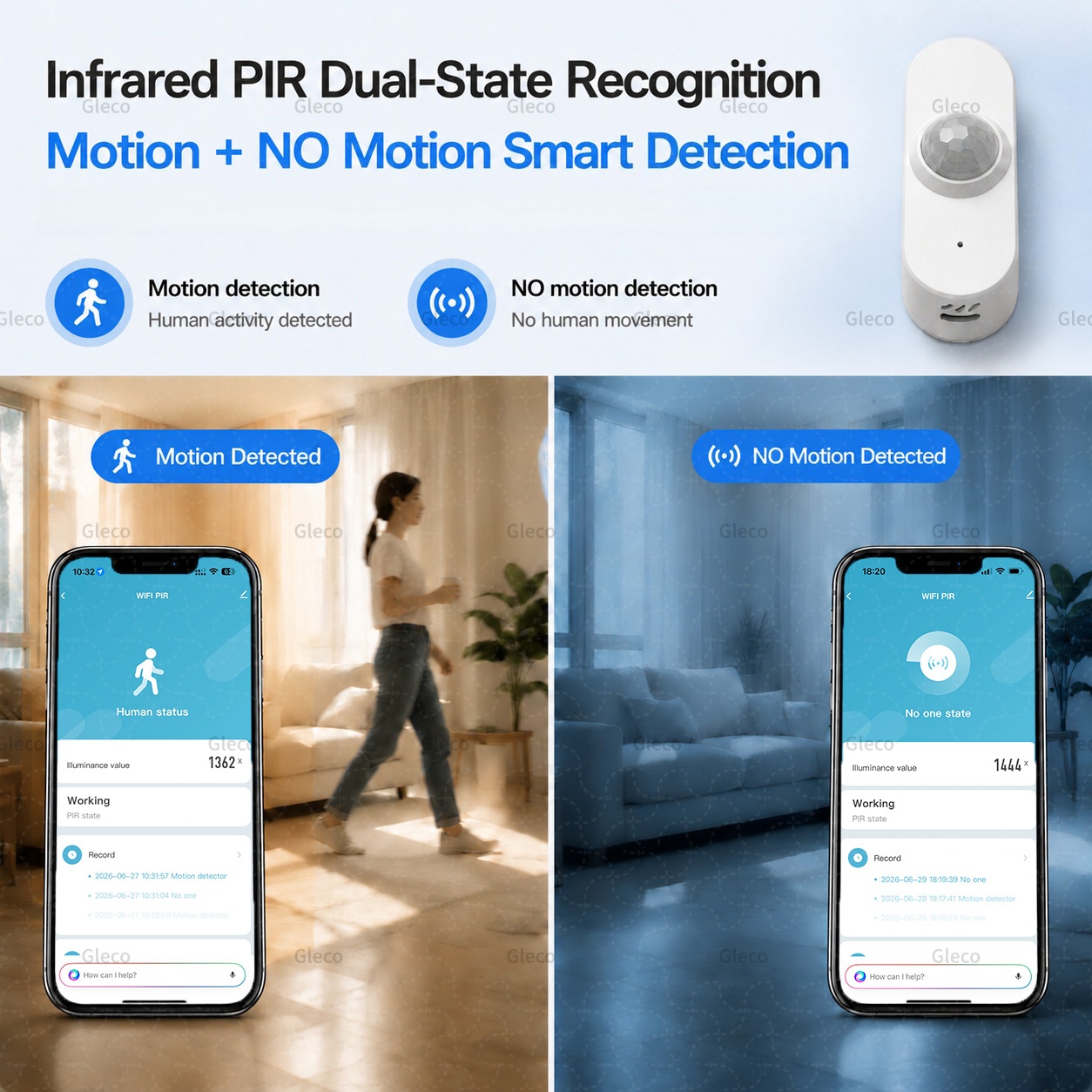 Tuya WiFi PIR Motion Sensor Sm - Smart Home Wiser recension och pris