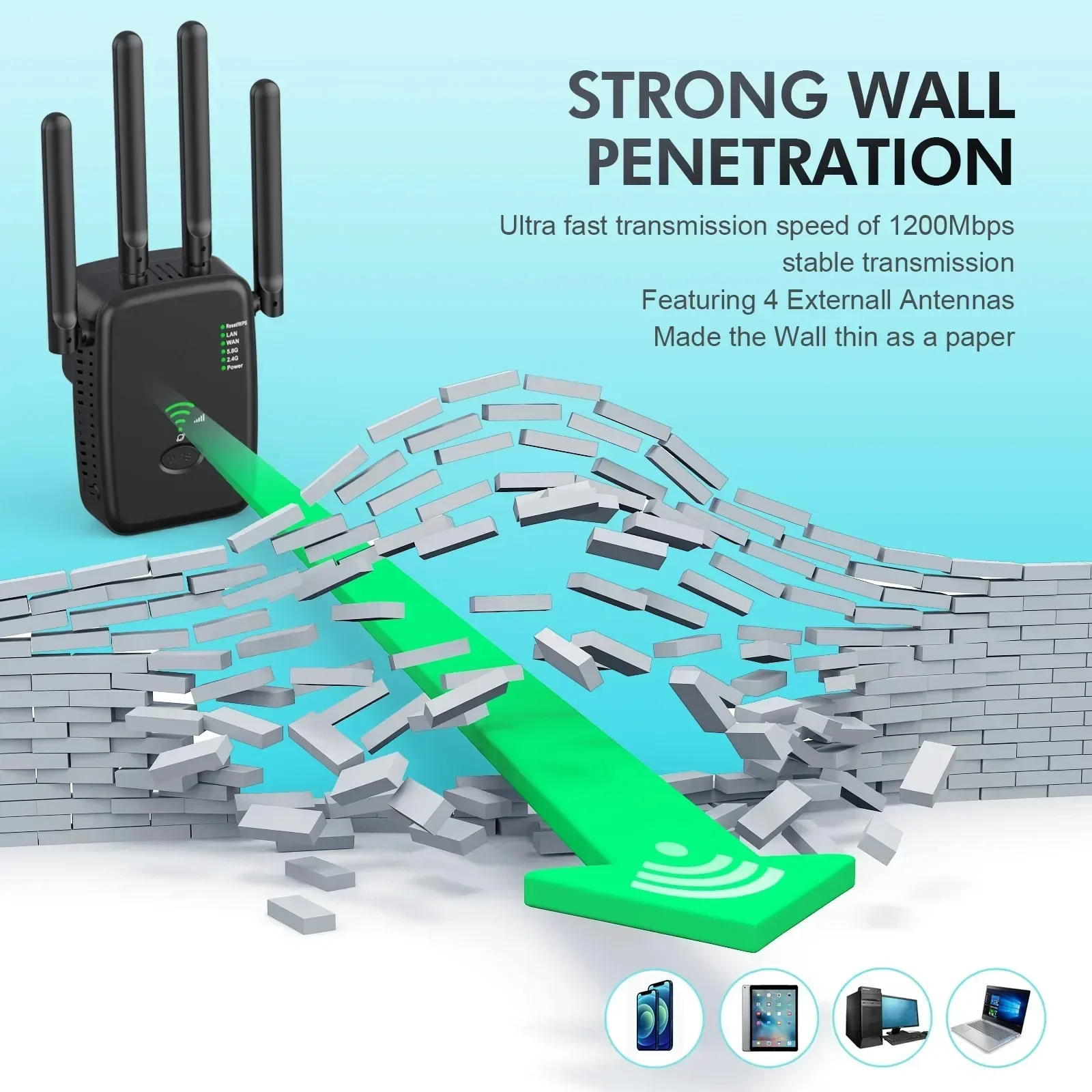 New 1200Mbps Wireless Router W - Smart Home Router recension och pris