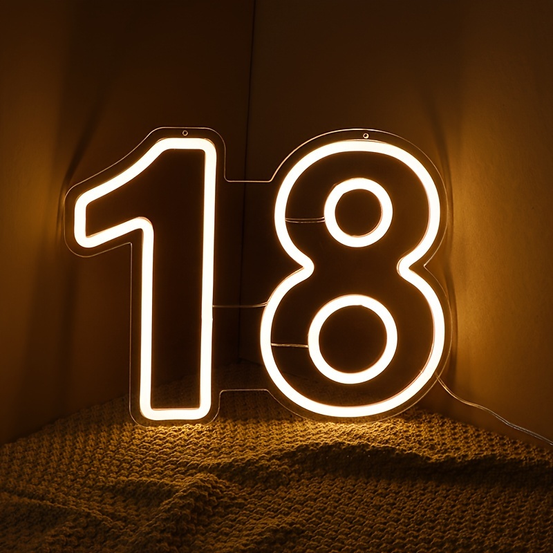 LED Neon Light Sign with Numbe - Smart Home Poster recension och pris