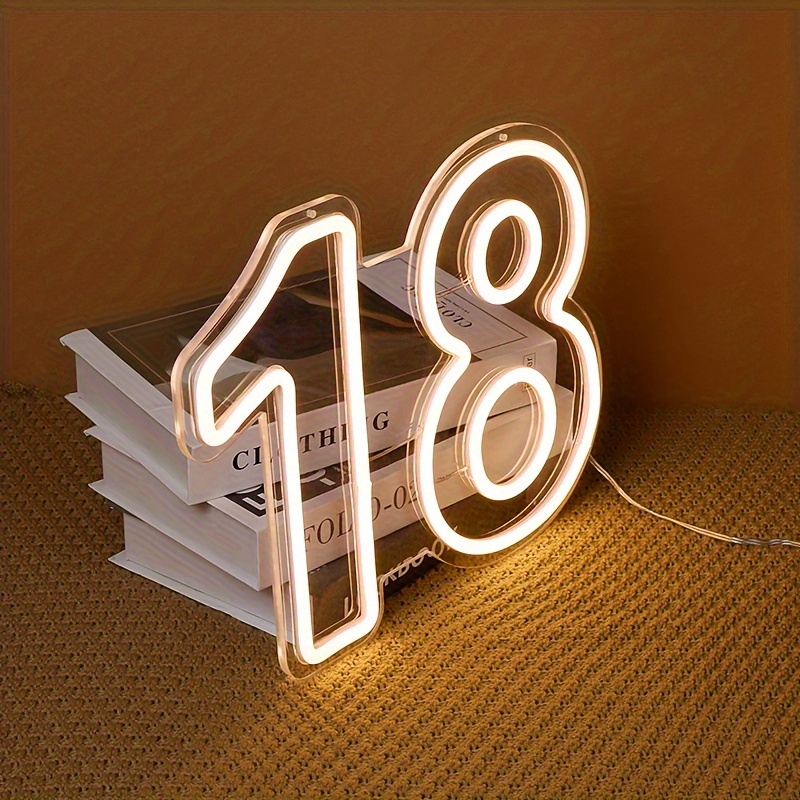 LED Neon Light Sign with Numbe - Smart Home Poster recension och pris