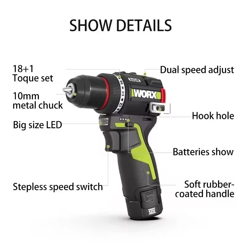 WORX WU135 Cordless Electric D - Smart Home Interior recension och pris