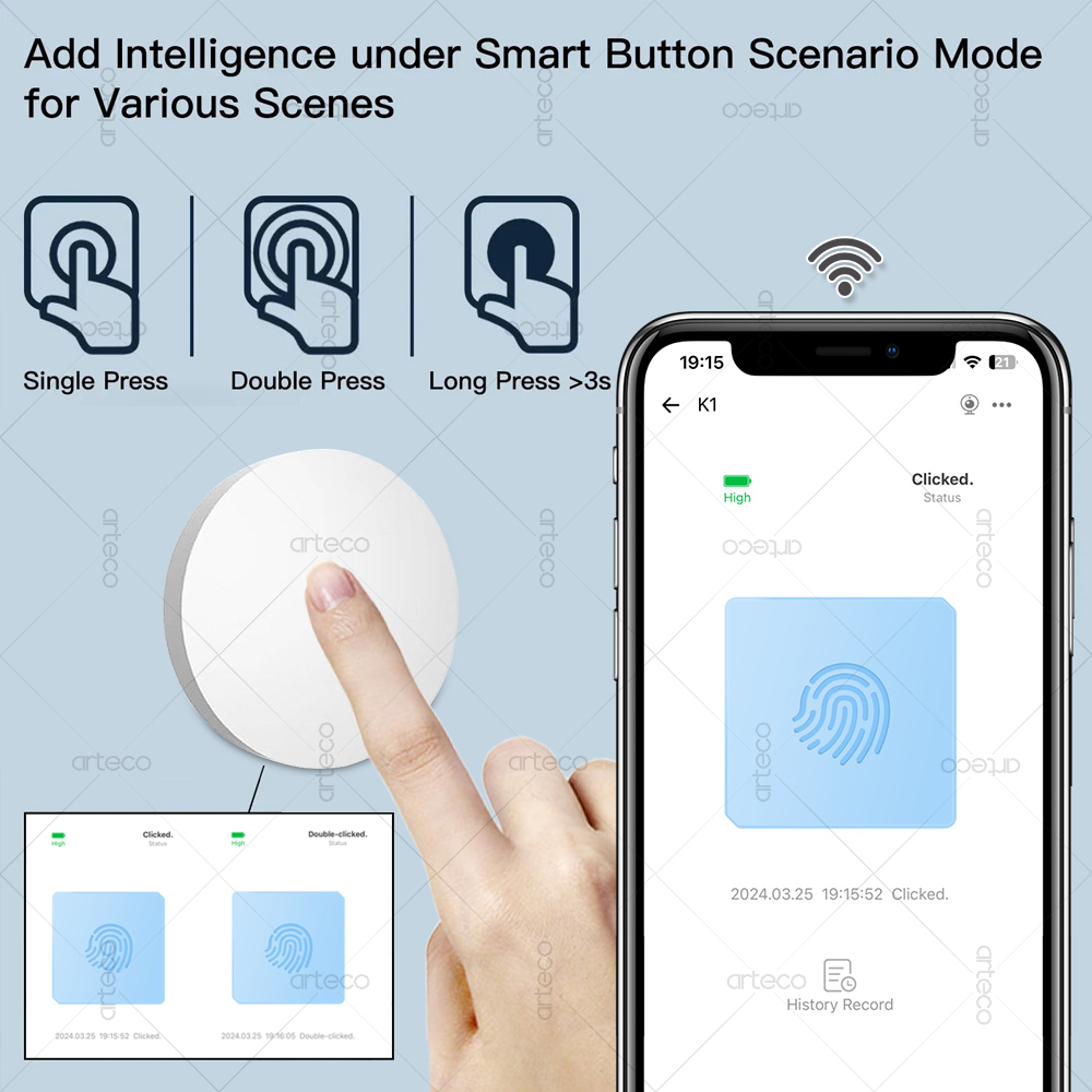 Zigbee Button Scene Switch Wir - Smart Home Z Wave recension och pris