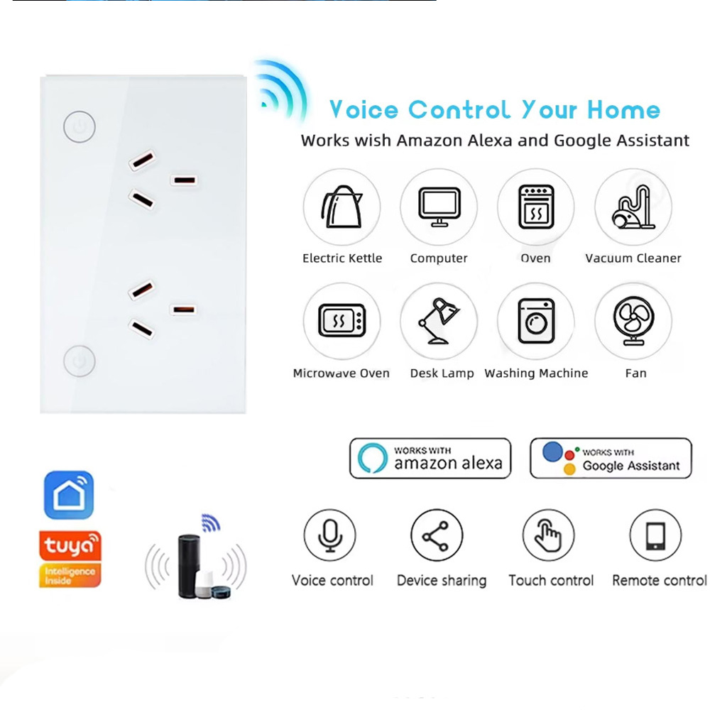 Zigbee Wi-Fi Matter AU Smart W - Smart Wall Socket recension och pris