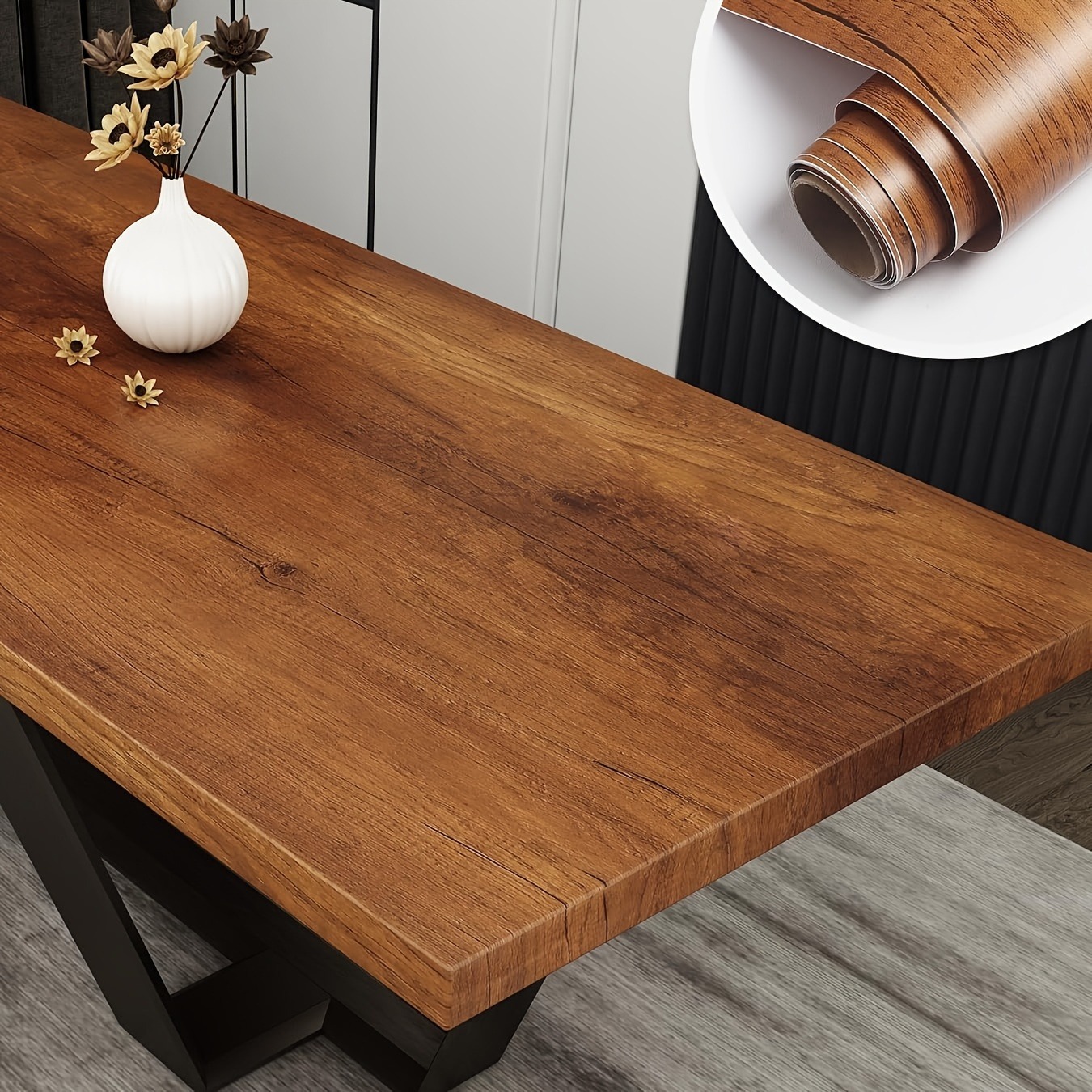 Brown Wood Grain Contact Paper - Smart Home Film recension och pris