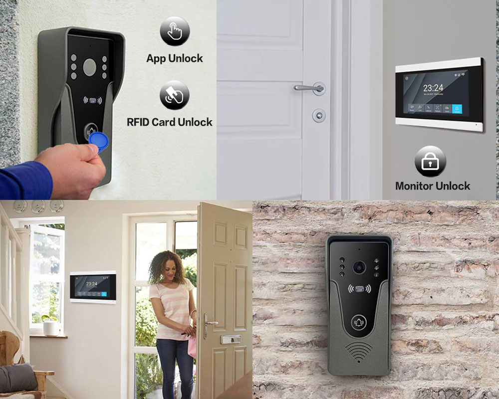 Tuya 1080P 7 Inch Color Touch  - Smart Home Video Doorbell App recension och pris