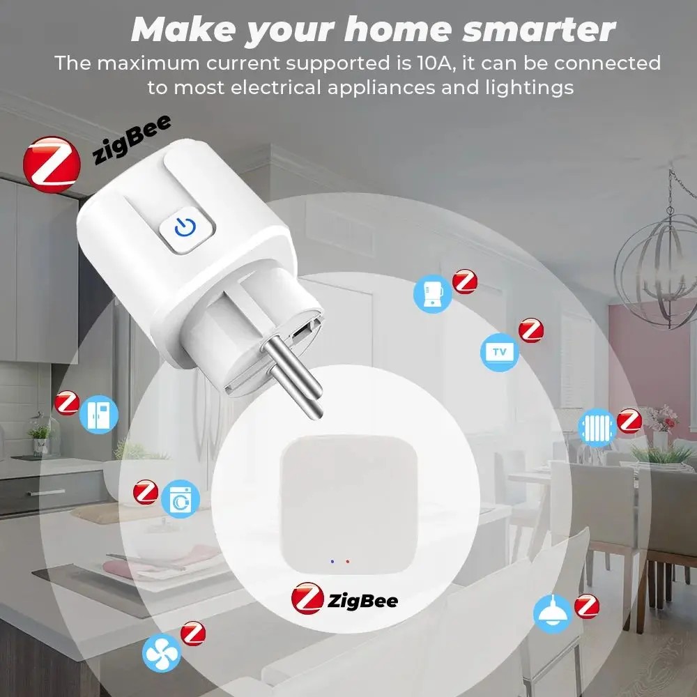 Smart Socket EU Plug WIFI or Z - Smart Home Or Smart Home recension och pris