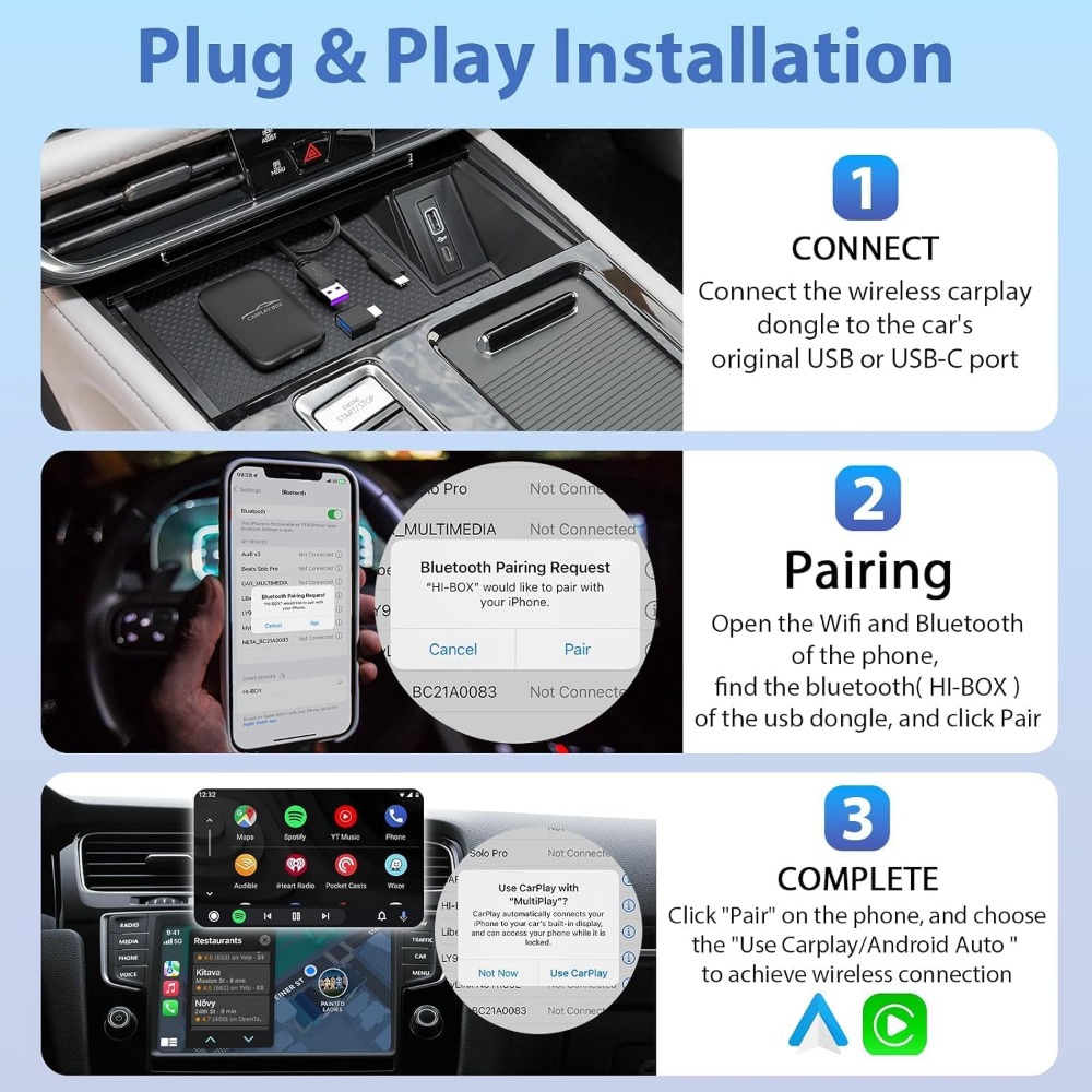 Upgrade CarPlay Adapter to Wir - Smart Home Ac recension och pris