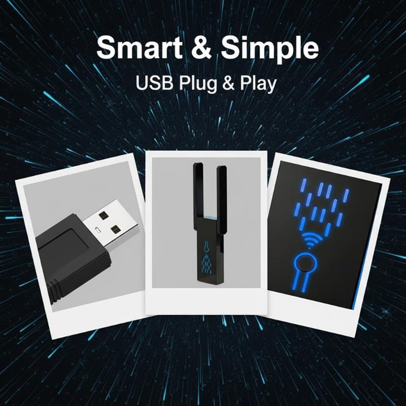 Dual Band 1300Mbps WiFi Range  - Smart Home Network recension och pris