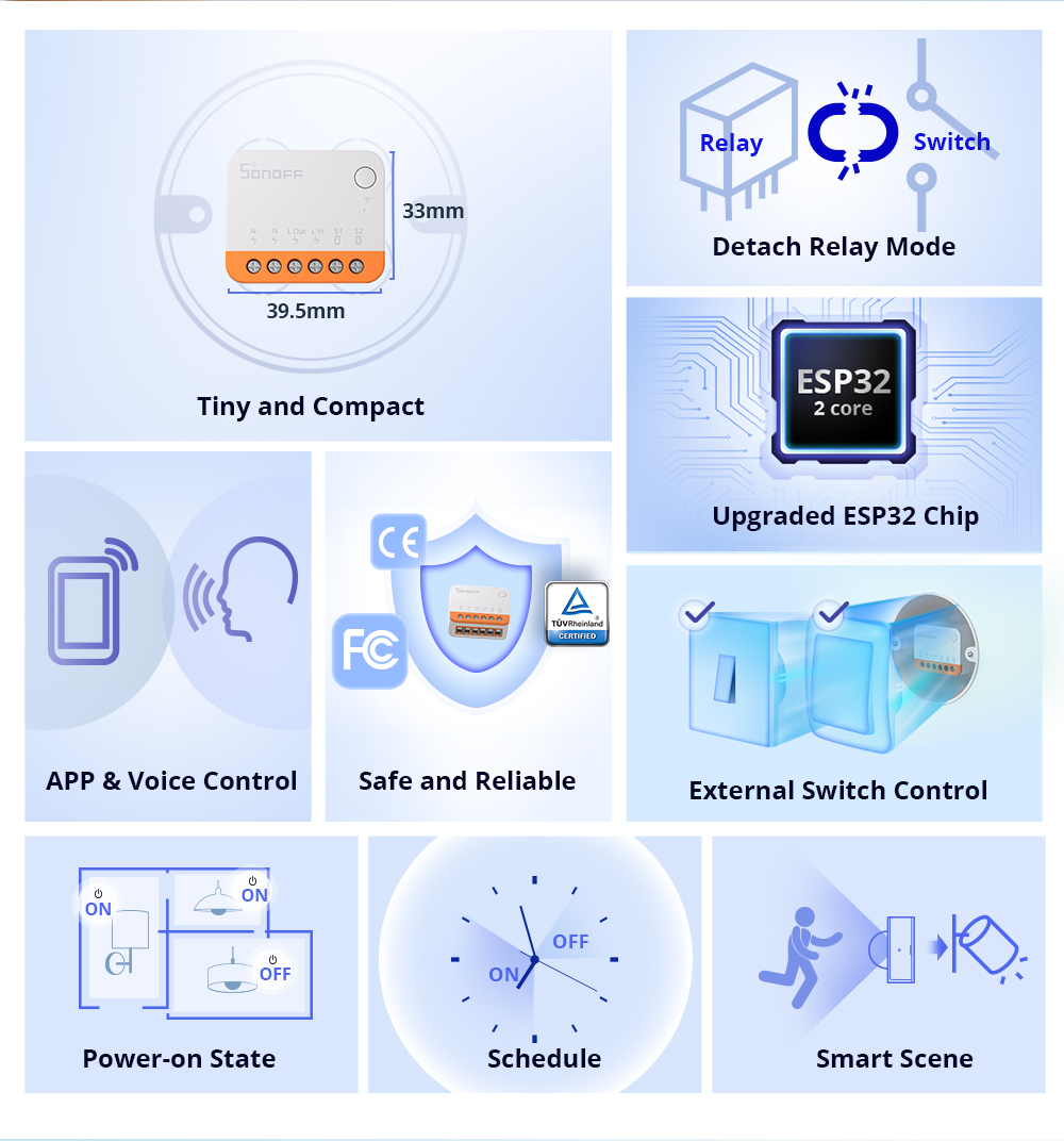 Sonoff Mini R4 Extreme Wifi Sm - Smart Home Integration recension och pris